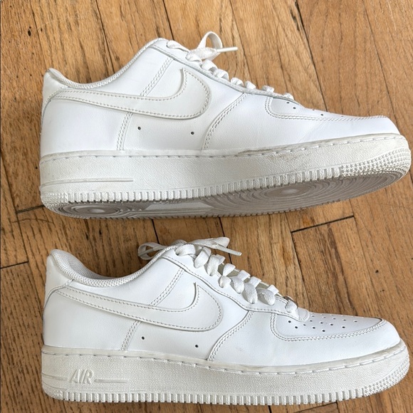Nike Air Force 1 White Sneakers - Picture 8 of 8